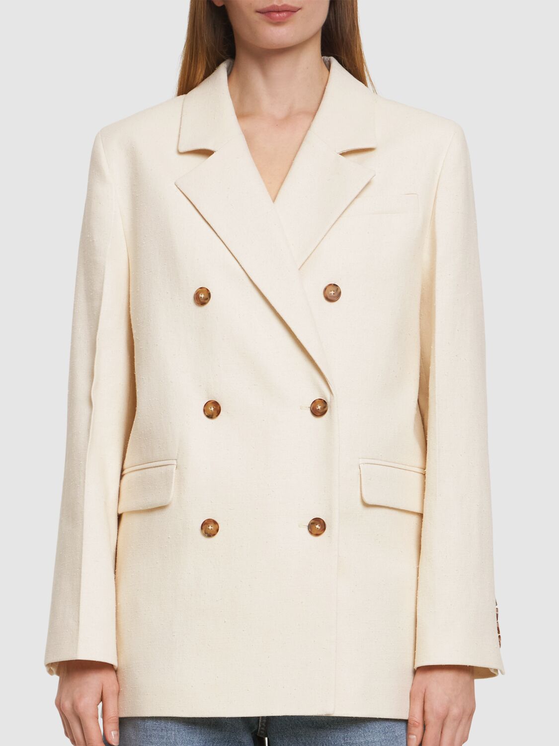 LOULOU STUDIO GORAK COTTON BLEND BLAZER 
