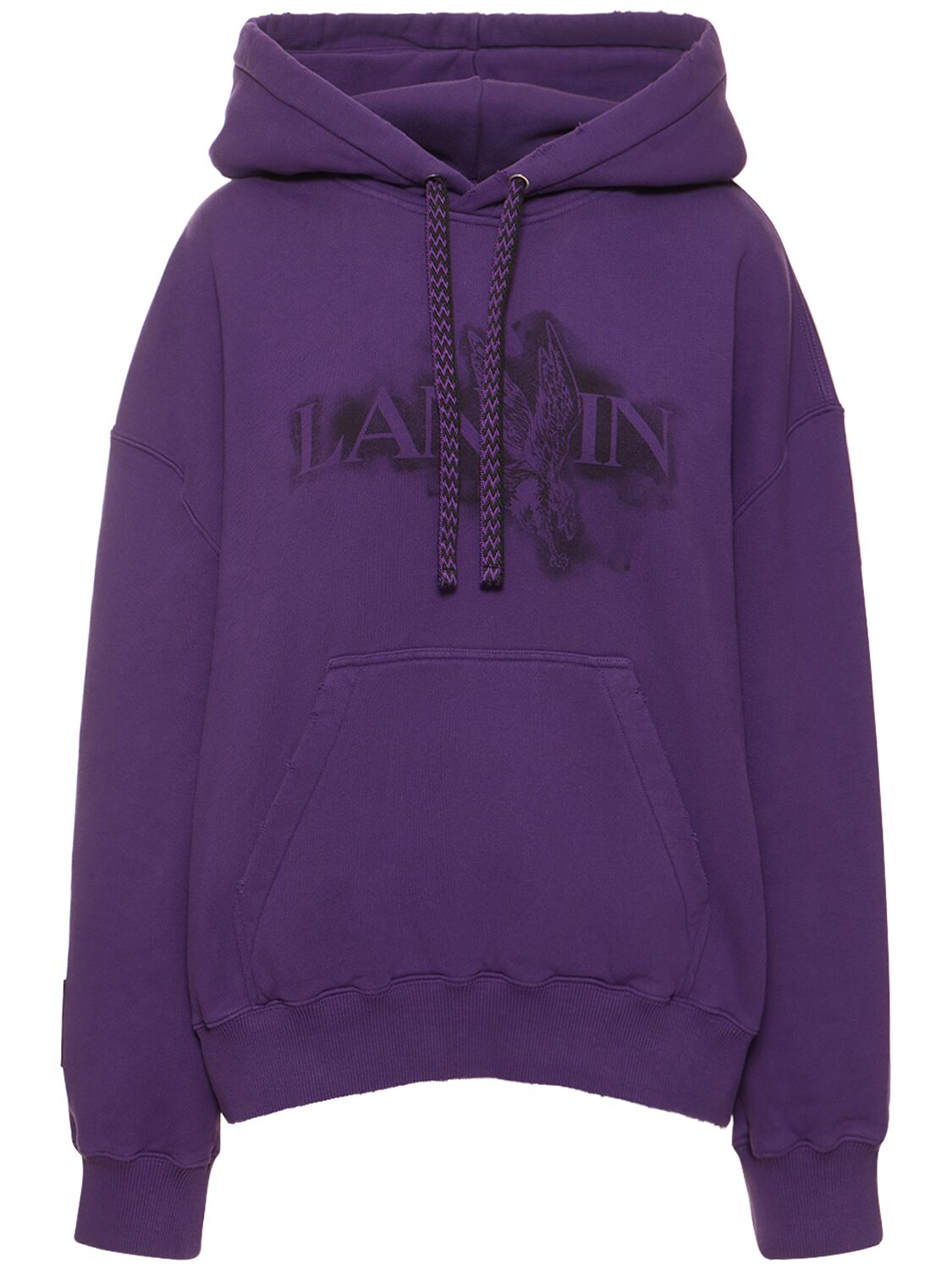 Shop Lanvin Sweatshirt Hoodie In Purple Reign