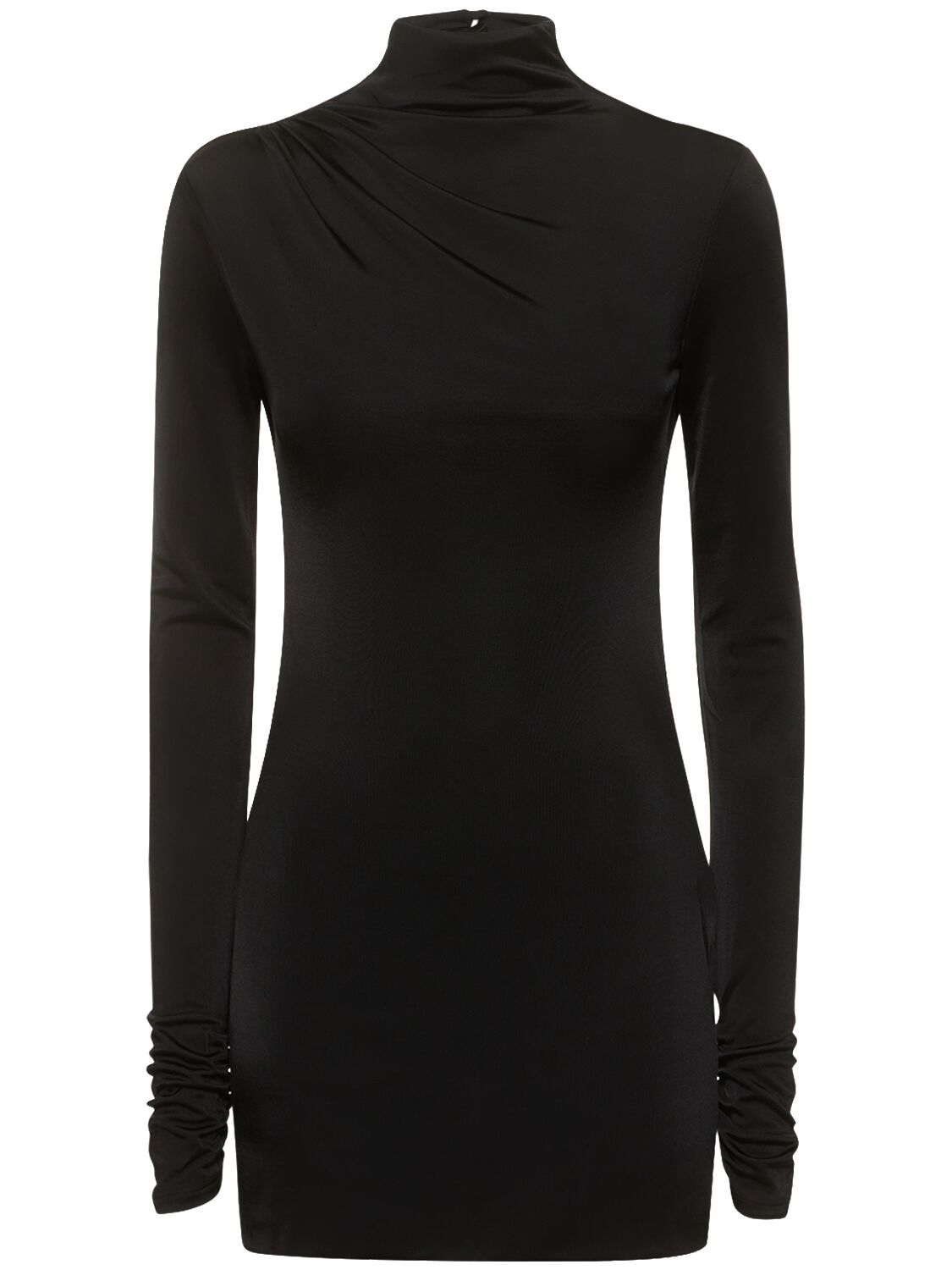 The Andamane Parker Stretch Jersey Cutout Mini Dress In Black