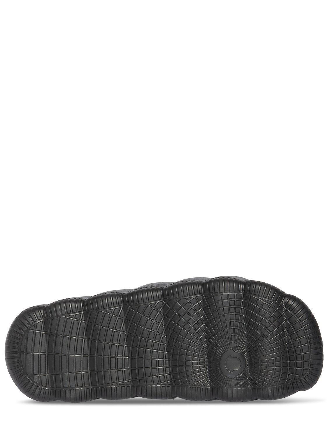 Shop Moncler Lilo Rubber Slide Sandals In Black