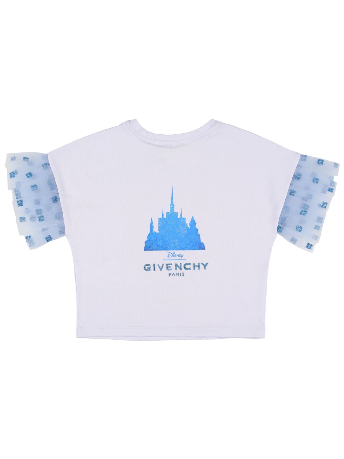 Shop Givenchy Cotton Interlock T-shirt In Light Blue