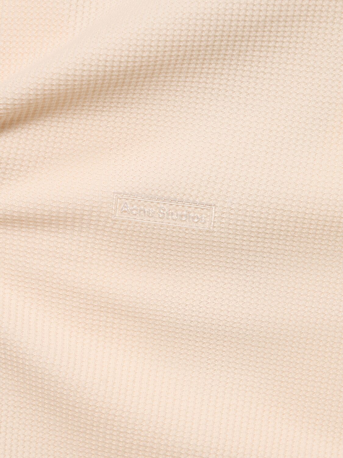 Shop Acne Studios Cotton Jersey Short Sleeve T-shirt In Light Beige