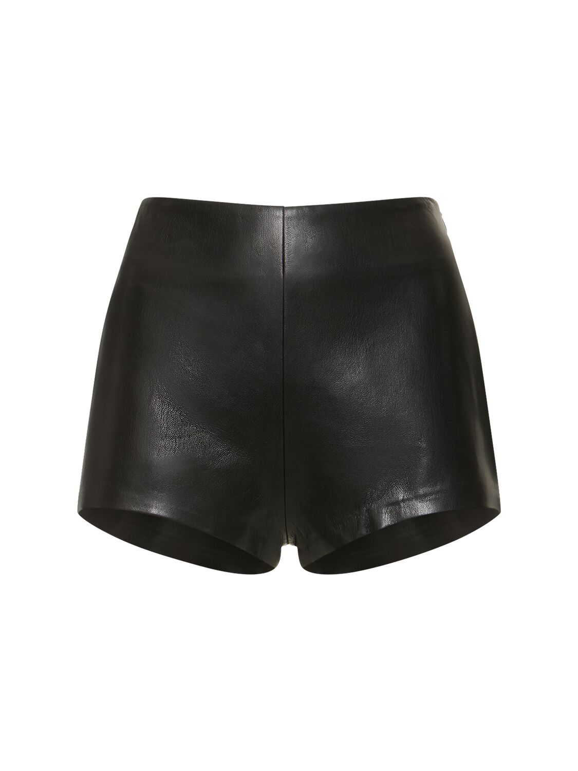 Polly High Rise Faux Leather Shorts