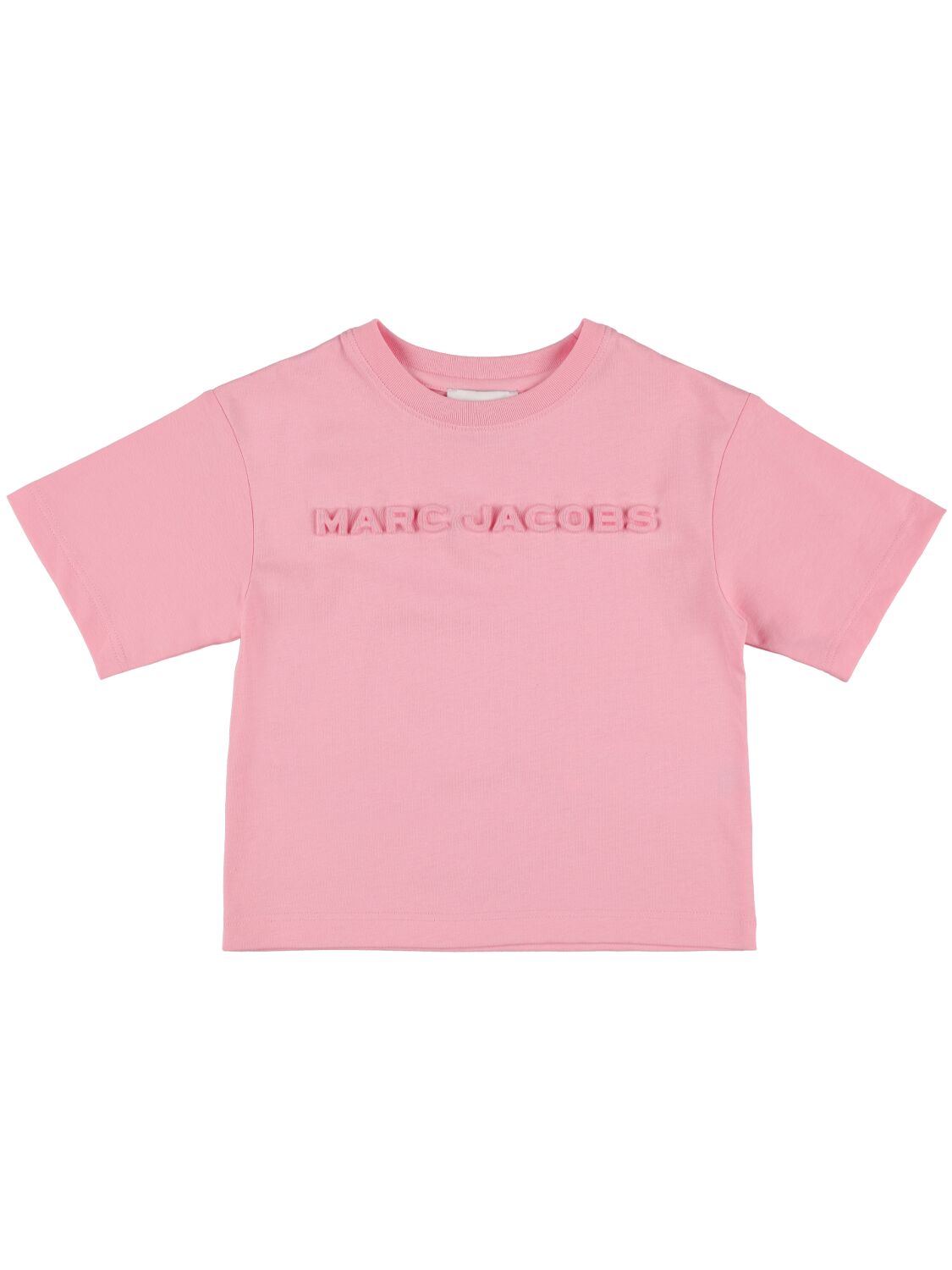 Marc Jacobs Kids' 棉质平纹针织t恤 In Pink
