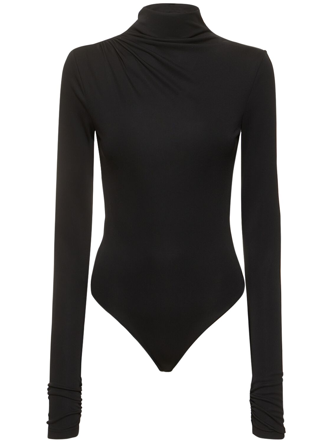 The Andamane Parker Stretch Jersey Bodysuit In 블랙