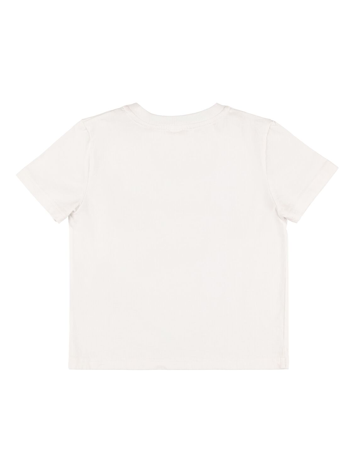 Shop Givenchy Cotton Jersey T-shirt W/ Denim Logo In White