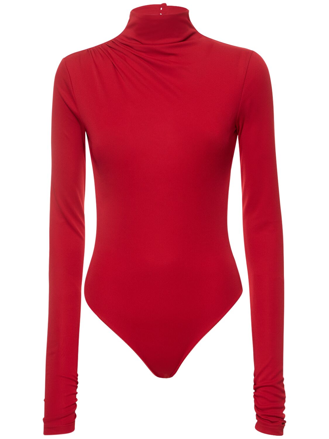 Shop The Andamane Parker Stretch Jersey Bodysuit In Red