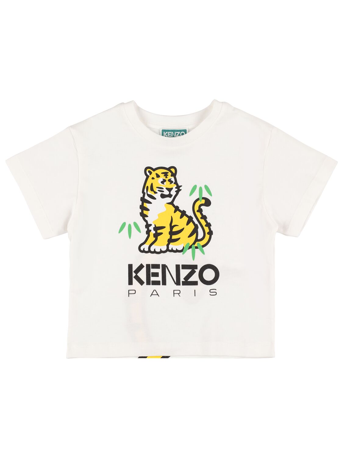 Kenzo Kids' Organic Cotton Jersey T-shirt In White