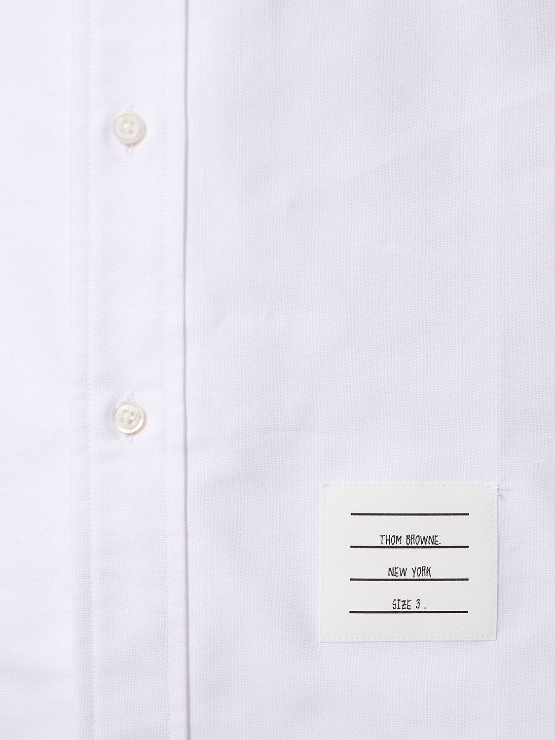 Shop Thom Browne Button Down Cotton Straight Fit Shirt In White
