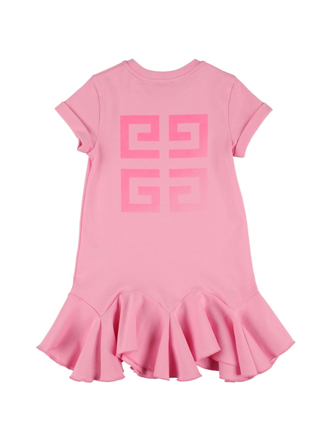 Shop Givenchy Cotton Interlock Dress In Pink