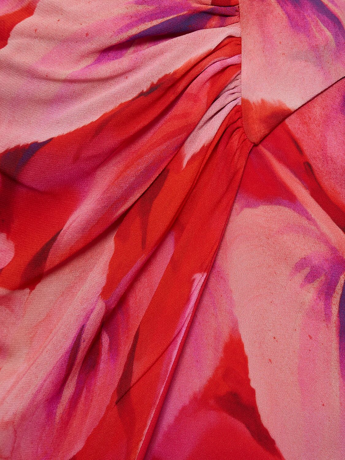 Shop The Andamane Phoebe Printed Viscose Midi Wrap Skirt In Red,multi