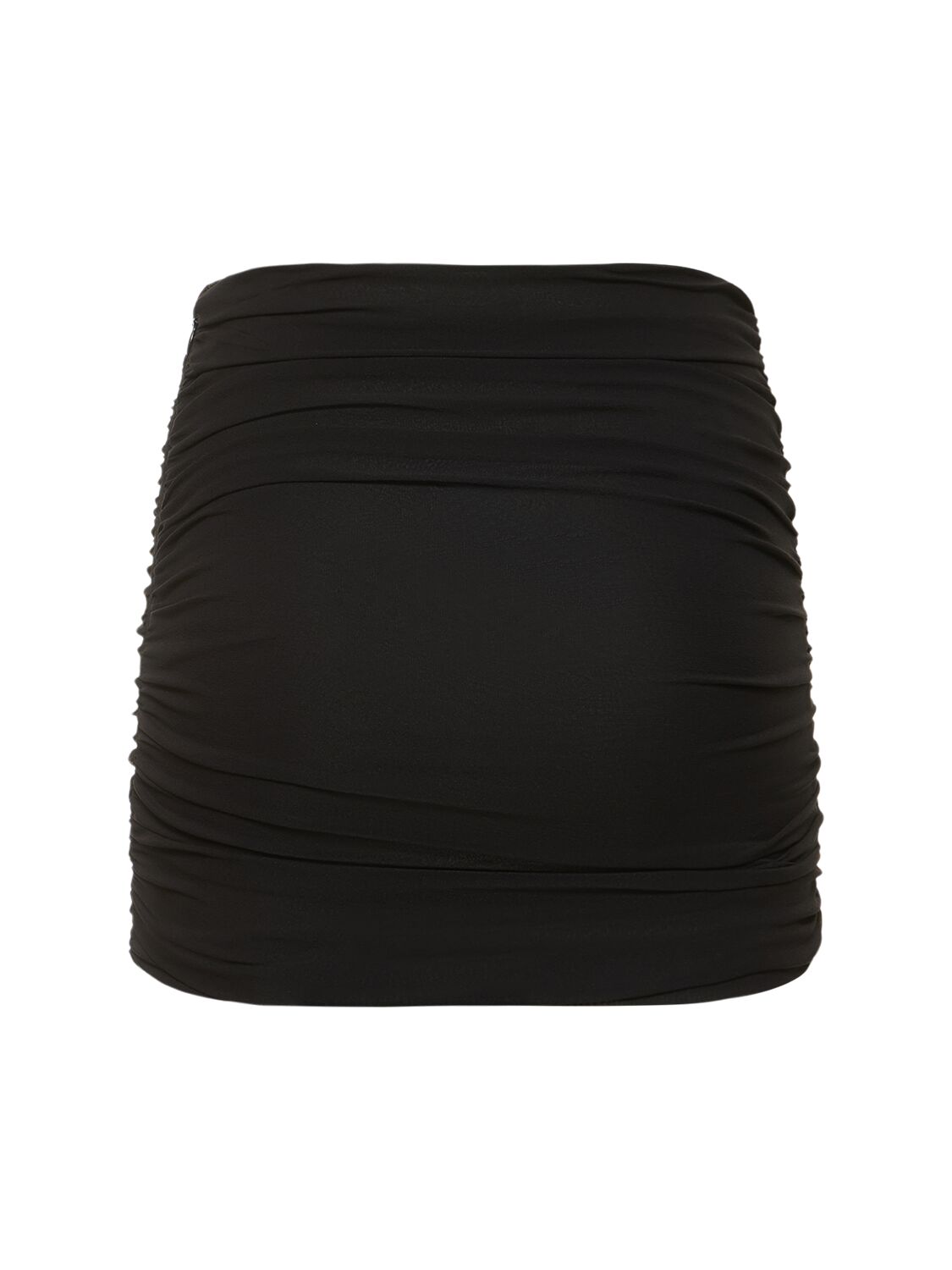 Shop The Andamane Livia Stretch Georgette Mini Skirt In Black