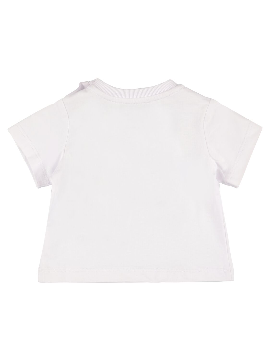 Shop Moschino Cotton Jersey T-shirt In White