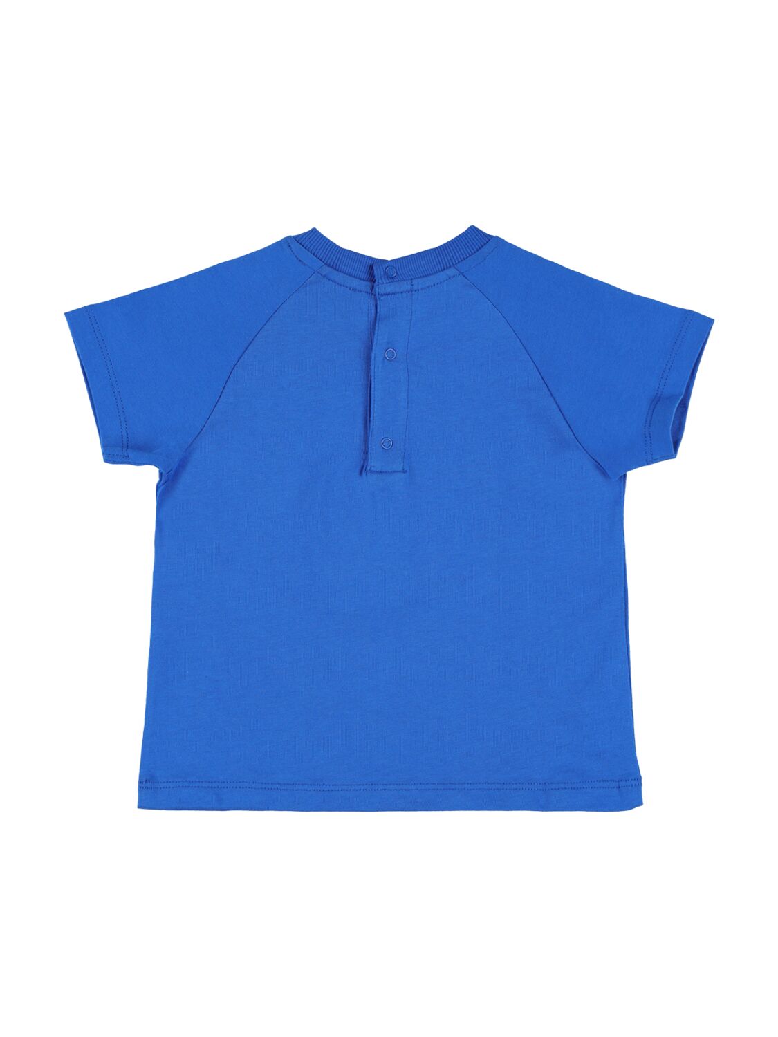 Shop Moschino Cotton Jersey T-shirt In Blue