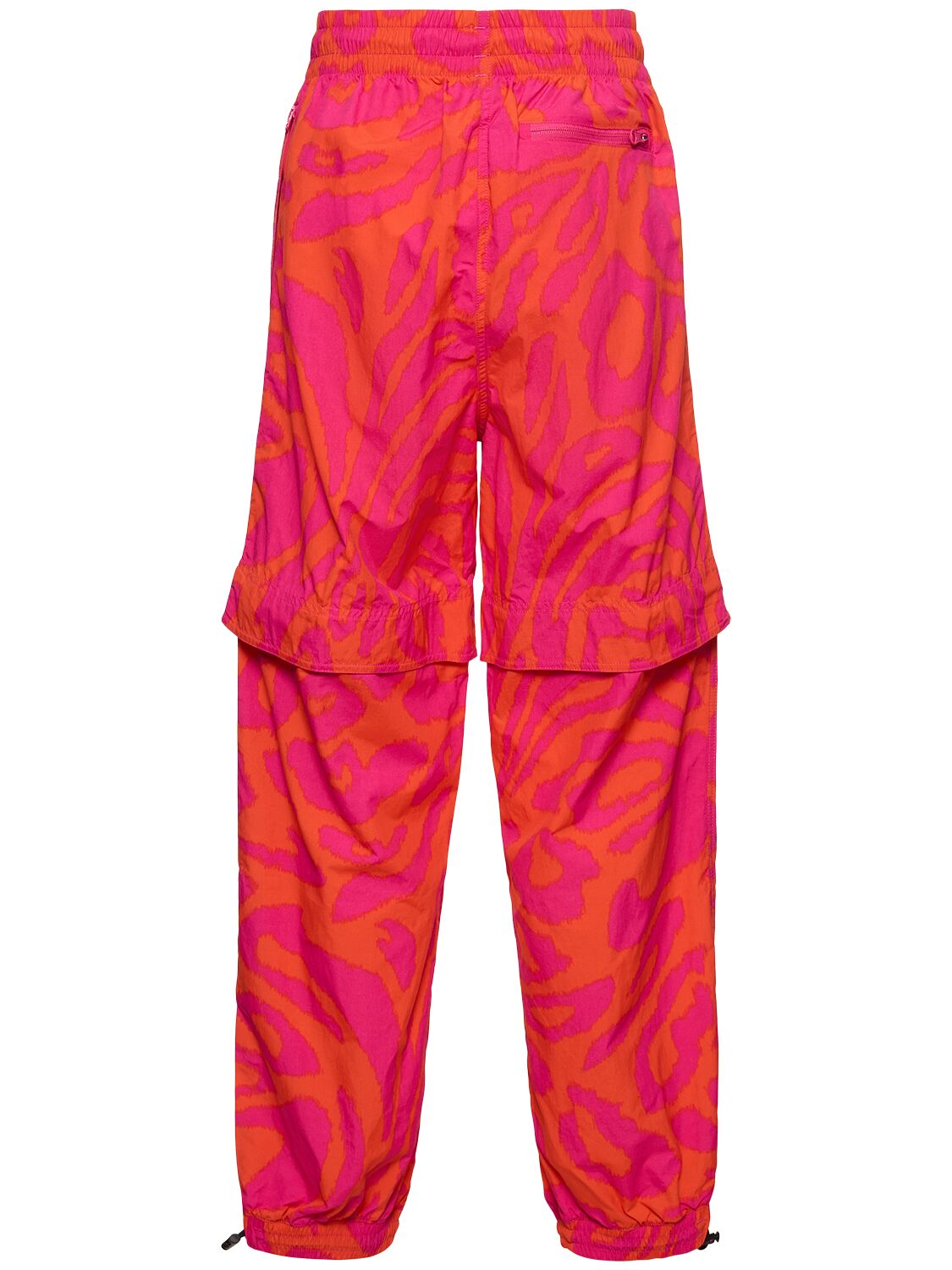 Shop Adidas By Stella Mccartney Printed Track Pants In Fuchsia,orange