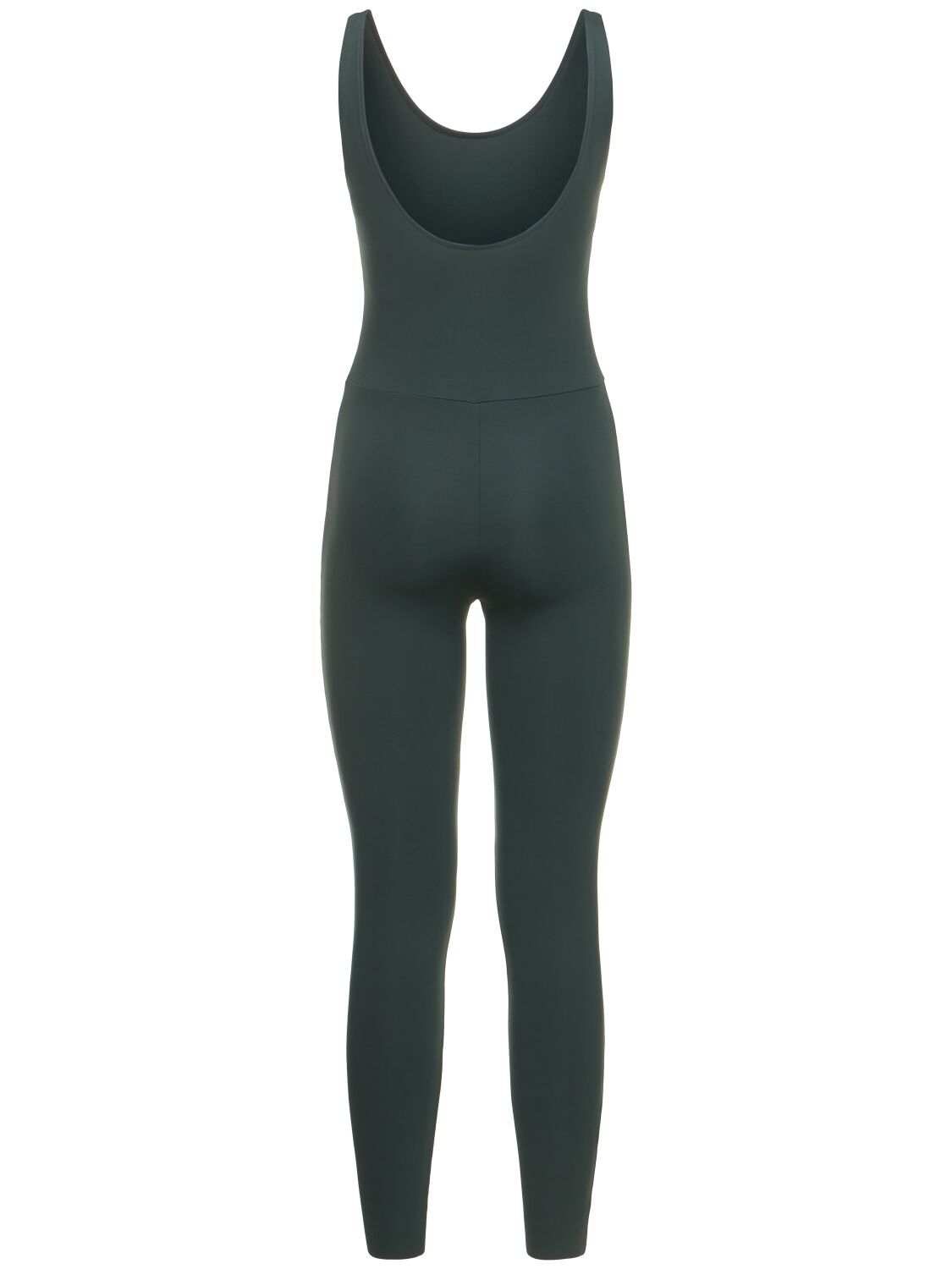 Shop Girlfriend Collective The Scoop Back Seamless Unitard Jumpsuit In Green