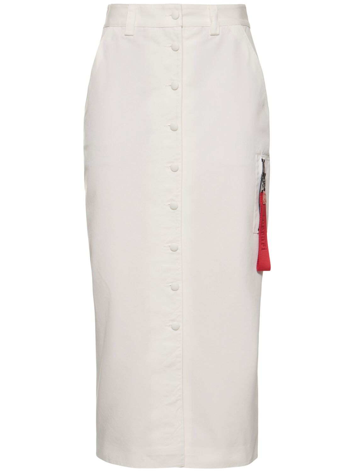 Jupe Mi-longue Boutonnée En Coton - FERRARI - Modalova