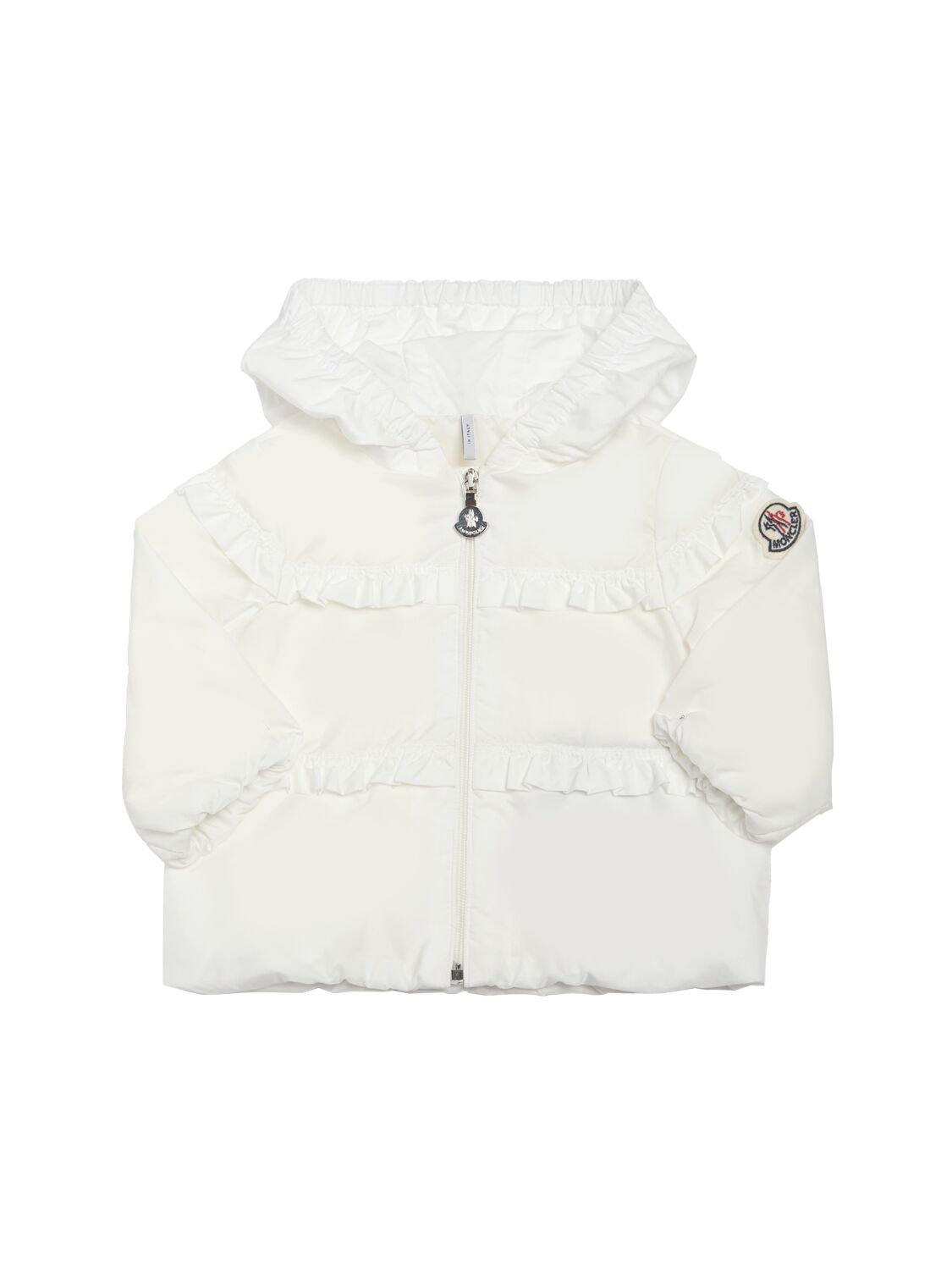Moncler Kids' Hiti Nylon Rainwear Jacket In White
