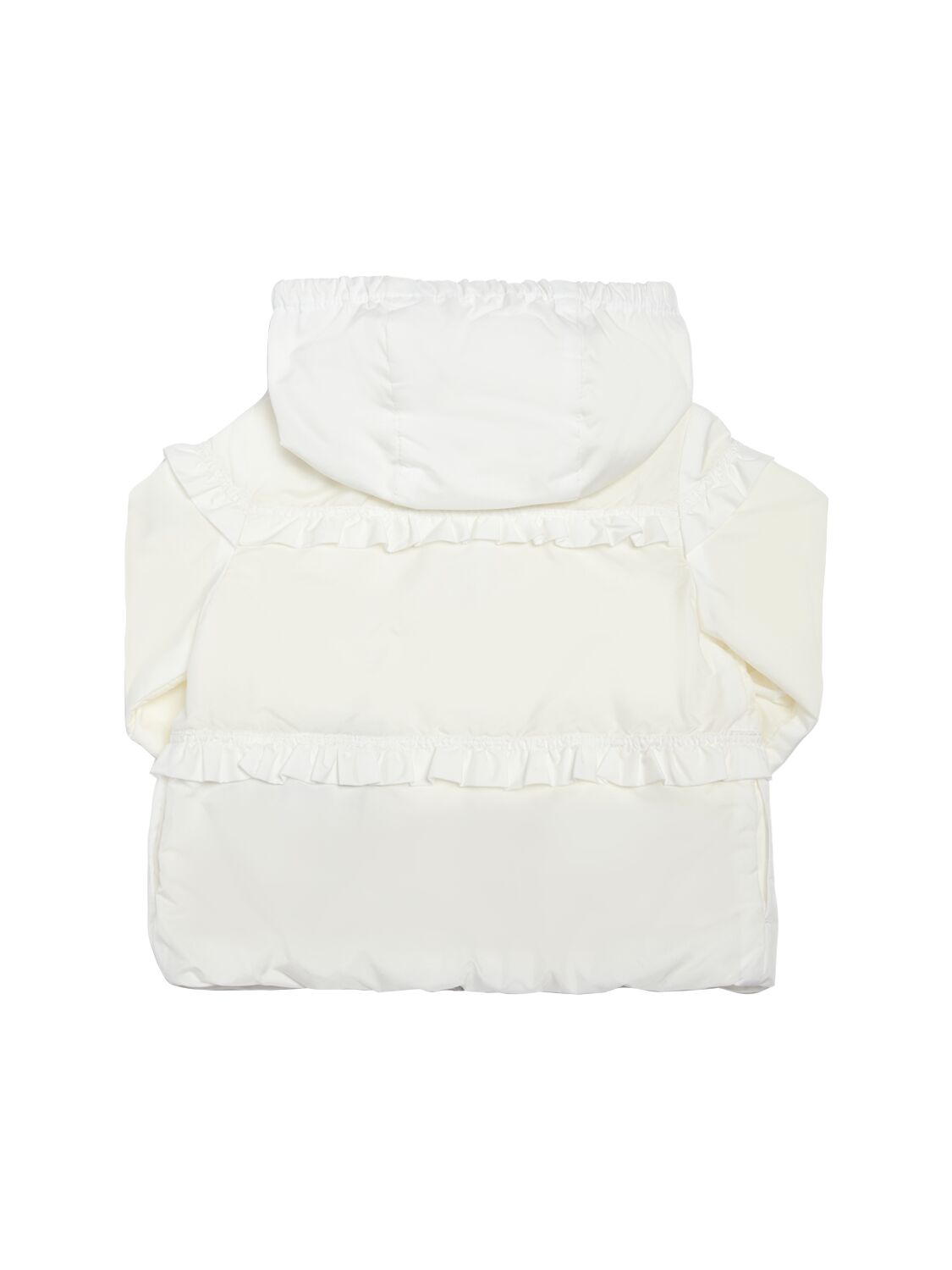 Shop Moncler Hiti Nylon Rainwear Jacket In Off White