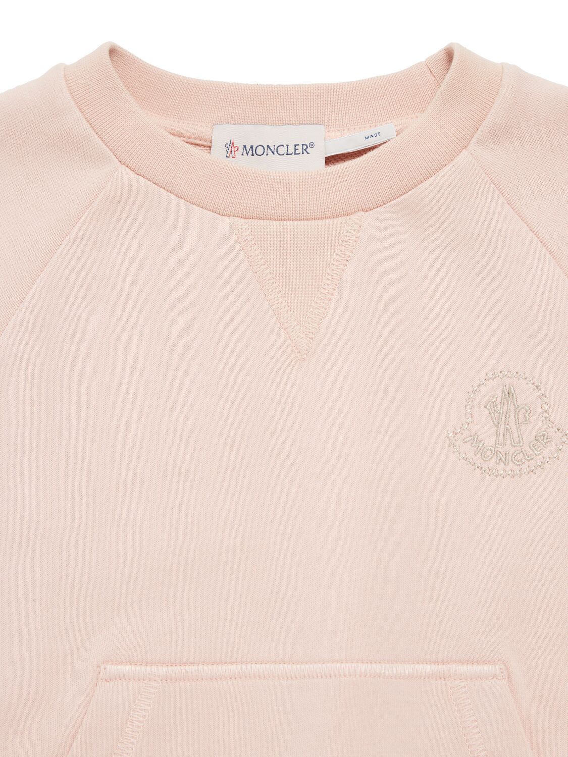 Shop Moncler Cotton Fleece Sweatshirt & Sweatshorts In Pink