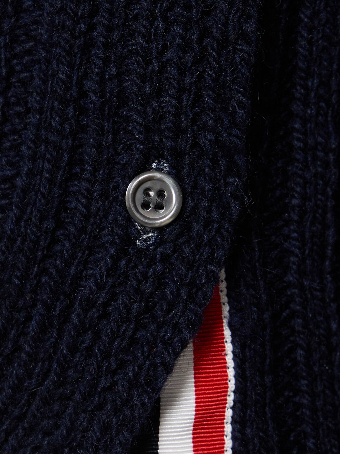 Shop Thom Browne Wool Classic Crewneck Sweater In 네이비
