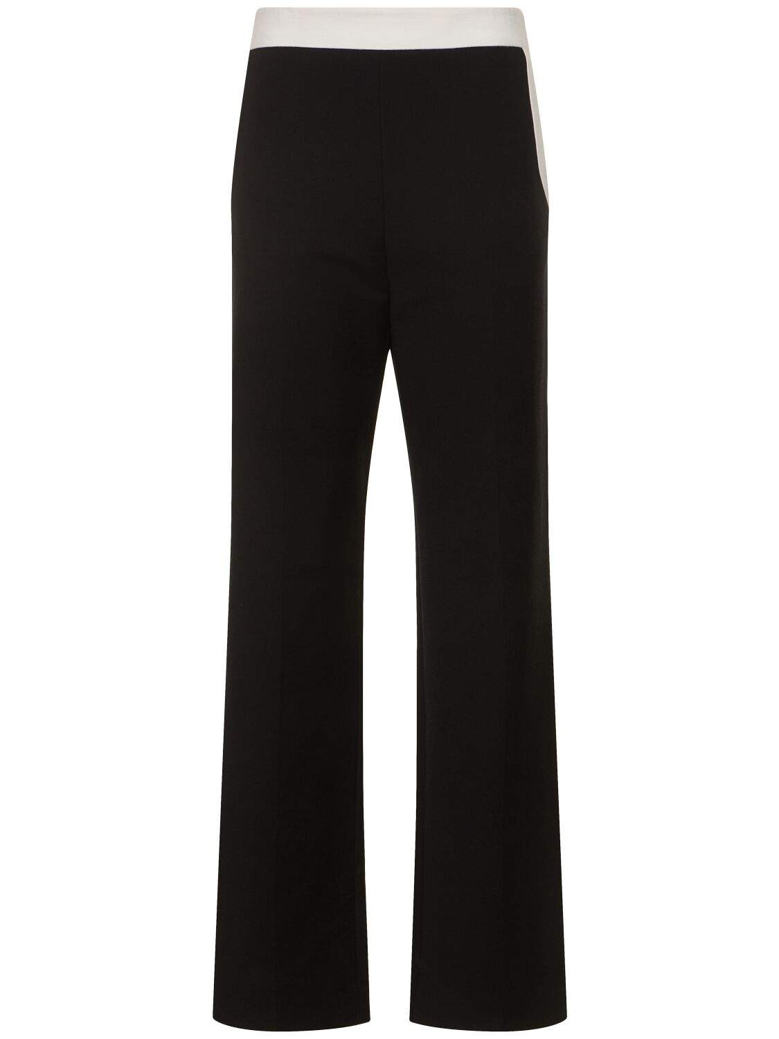 Shop Tove Femi Tailored Cotton Blend Wide Pants In 블랙