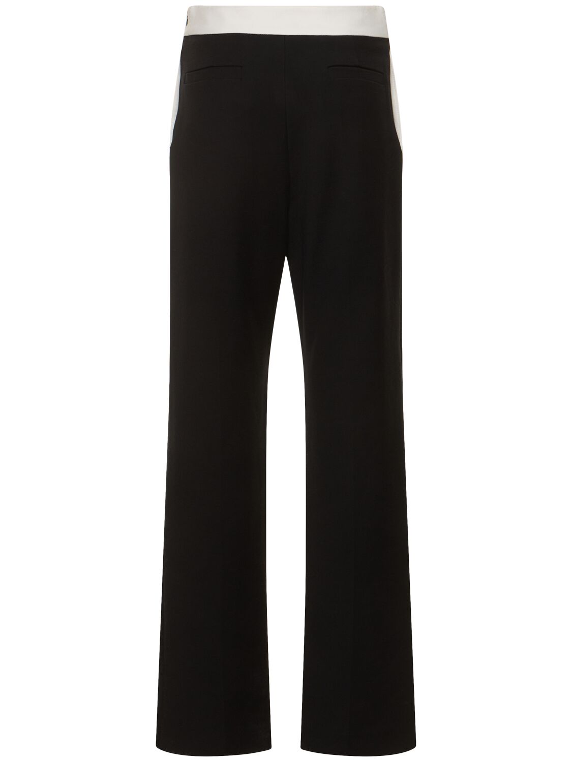 Shop Tove Femi Tailored Cotton Blend Wide Pants In 블랙
