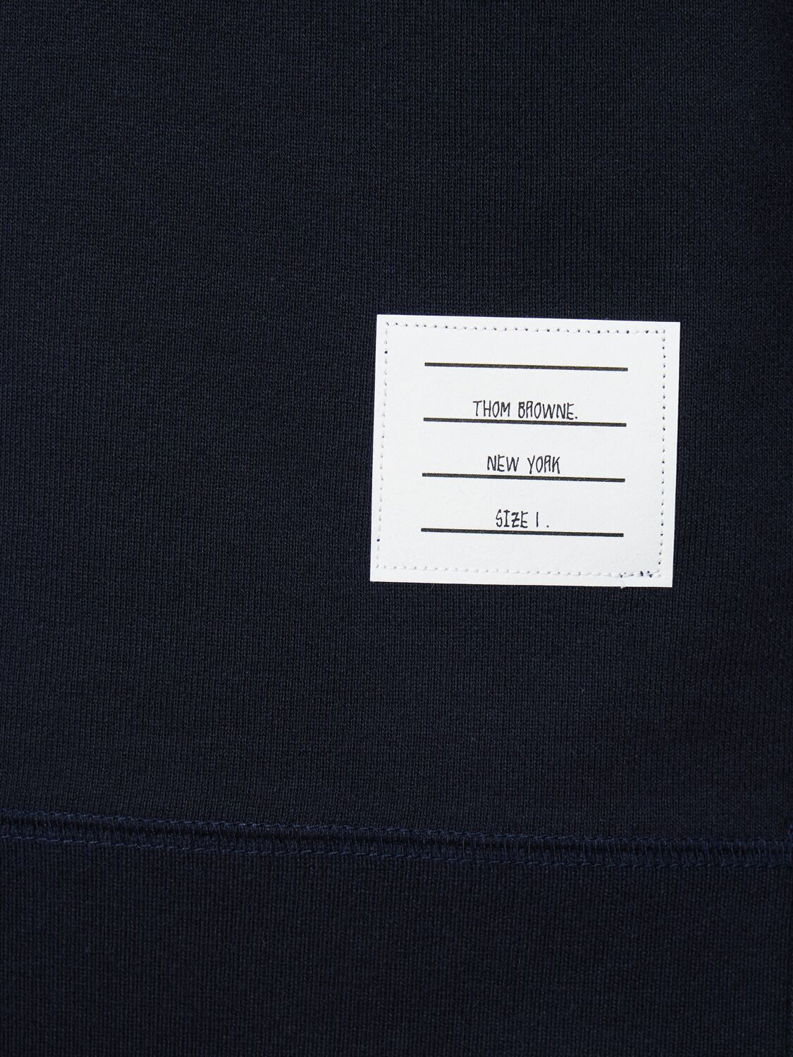 Thom Browne Classic Sweatshirt In Classic Loopback With Engineered 4 Bar In 네이비