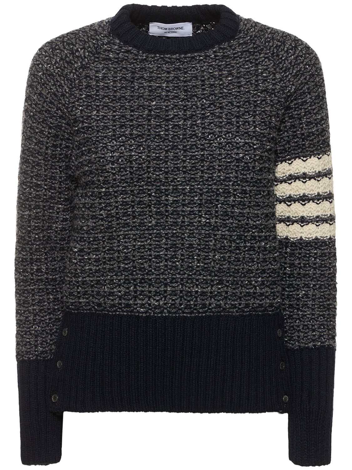 Image of Wool & Mohair Knit Crew Neck Sweater