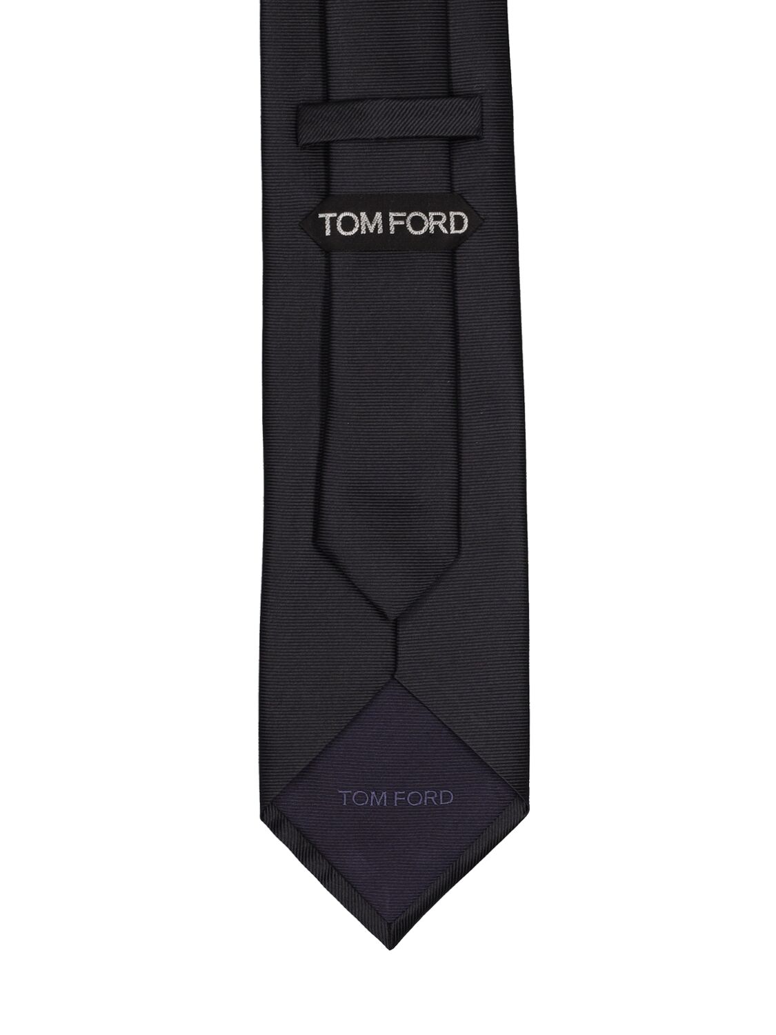Shop Tom Ford 8cm Solid Silk Twill Tie In Indigo