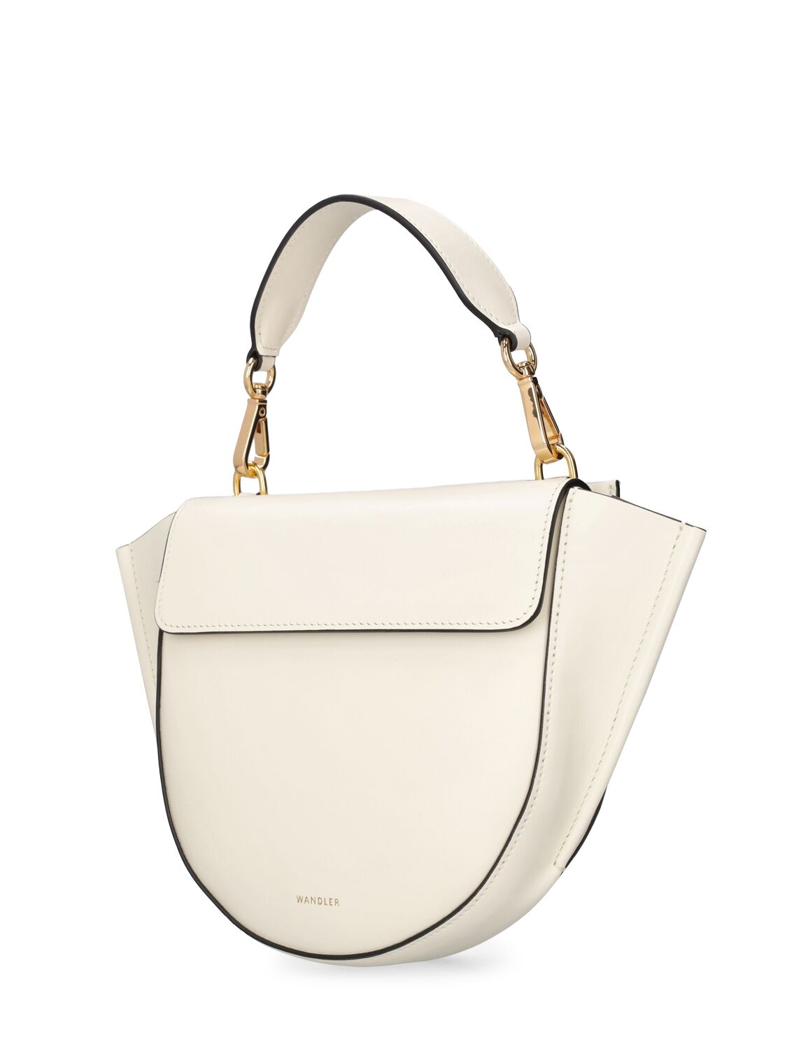 Shop Wandler Mini Hortensia Leather Top Handle Bag In Luck