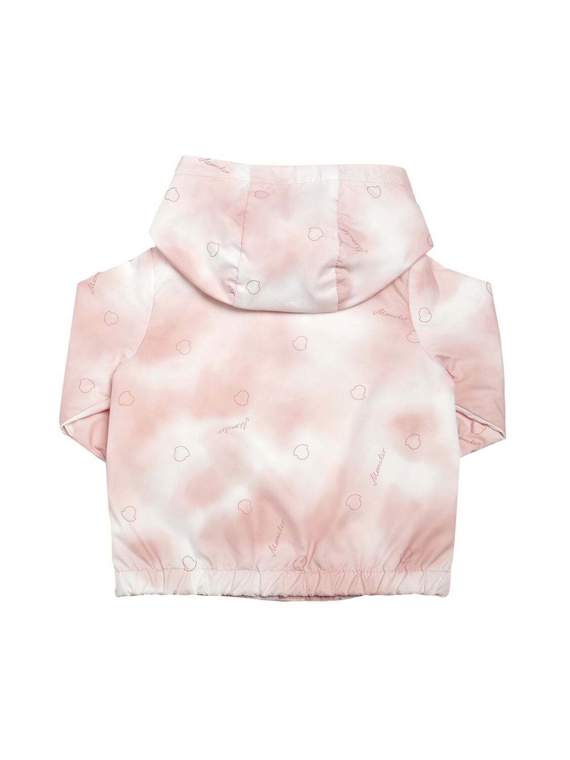 Shop Moncler Faite Clouds Printed Nylon Jacket In White,pink