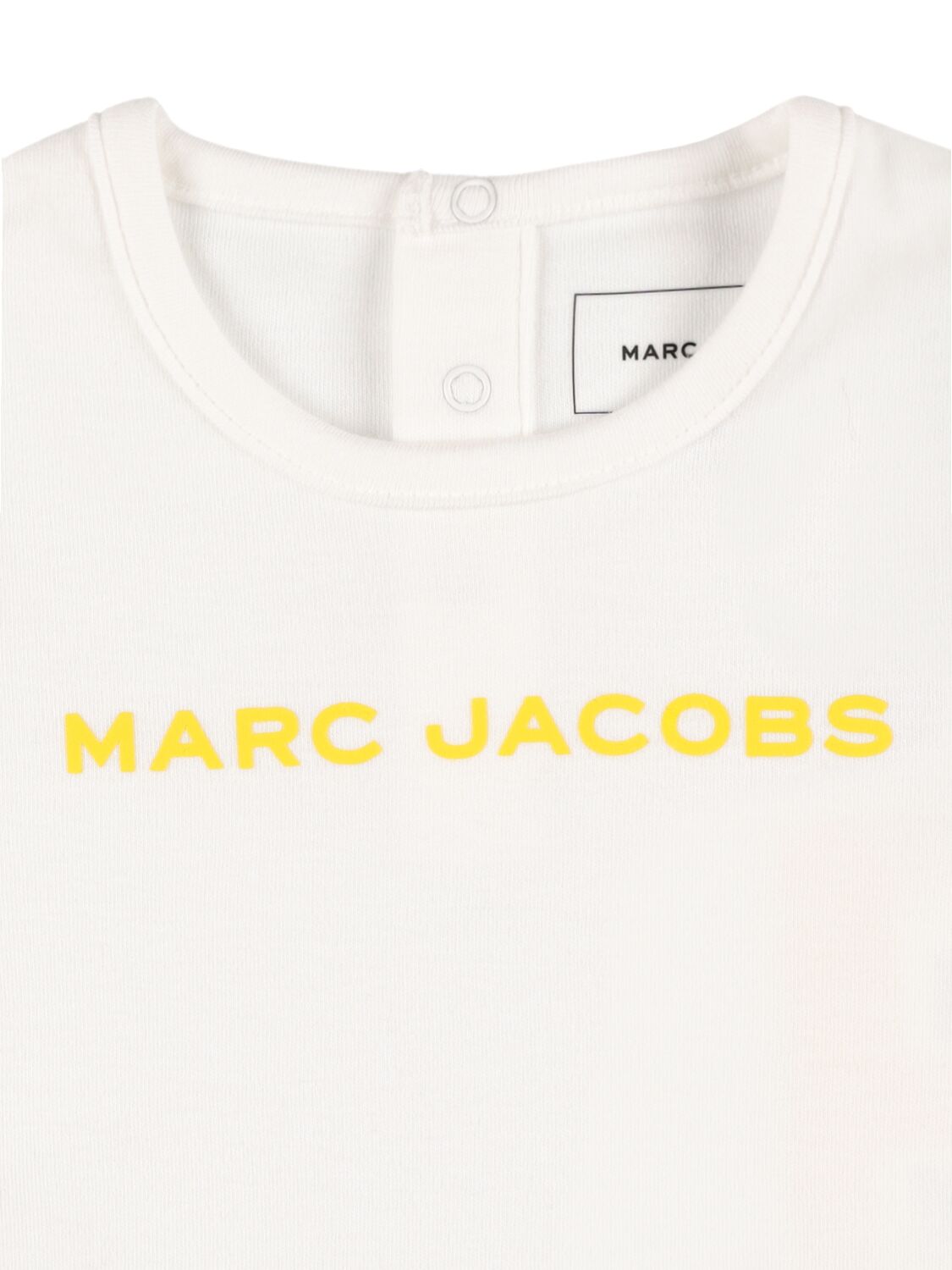 Shop Marc Jacobs Cotton Jersey T-shirt & Sweat Shorts In Yellow