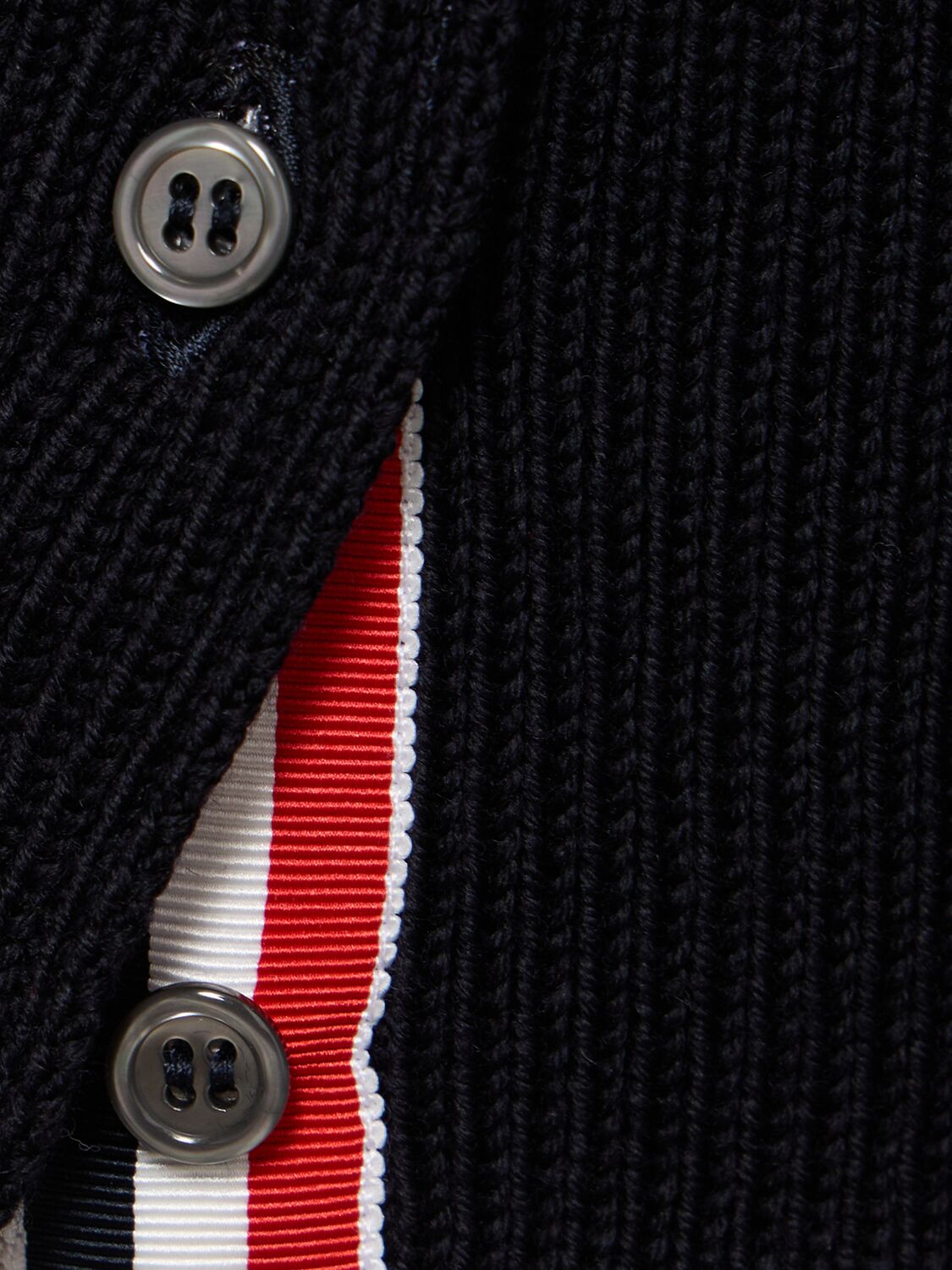 Shop Thom Browne Cable Knit Relaxed Crewneck Sweater In Navy