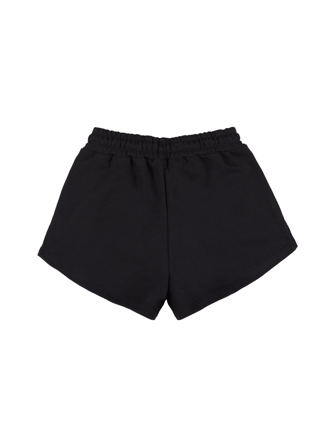 Shop Msgm Cotton Sweat Shorts In Black