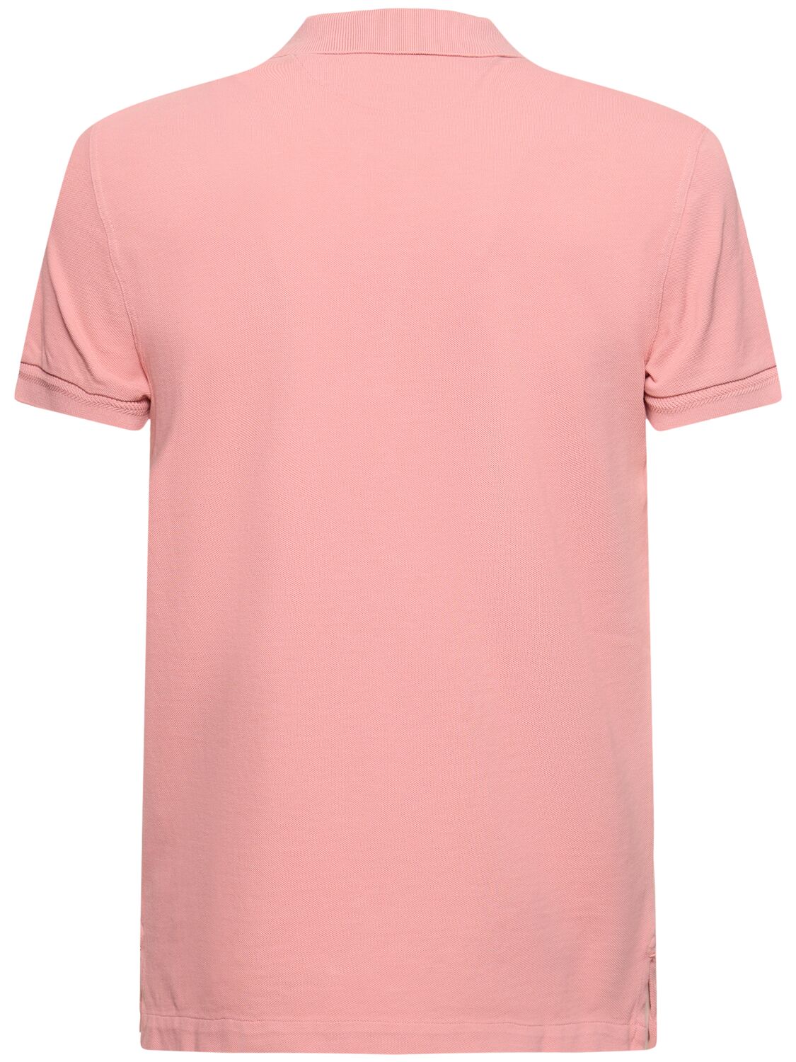 Shop Tom Ford Tennis Cotton Piqué Polo In Pink