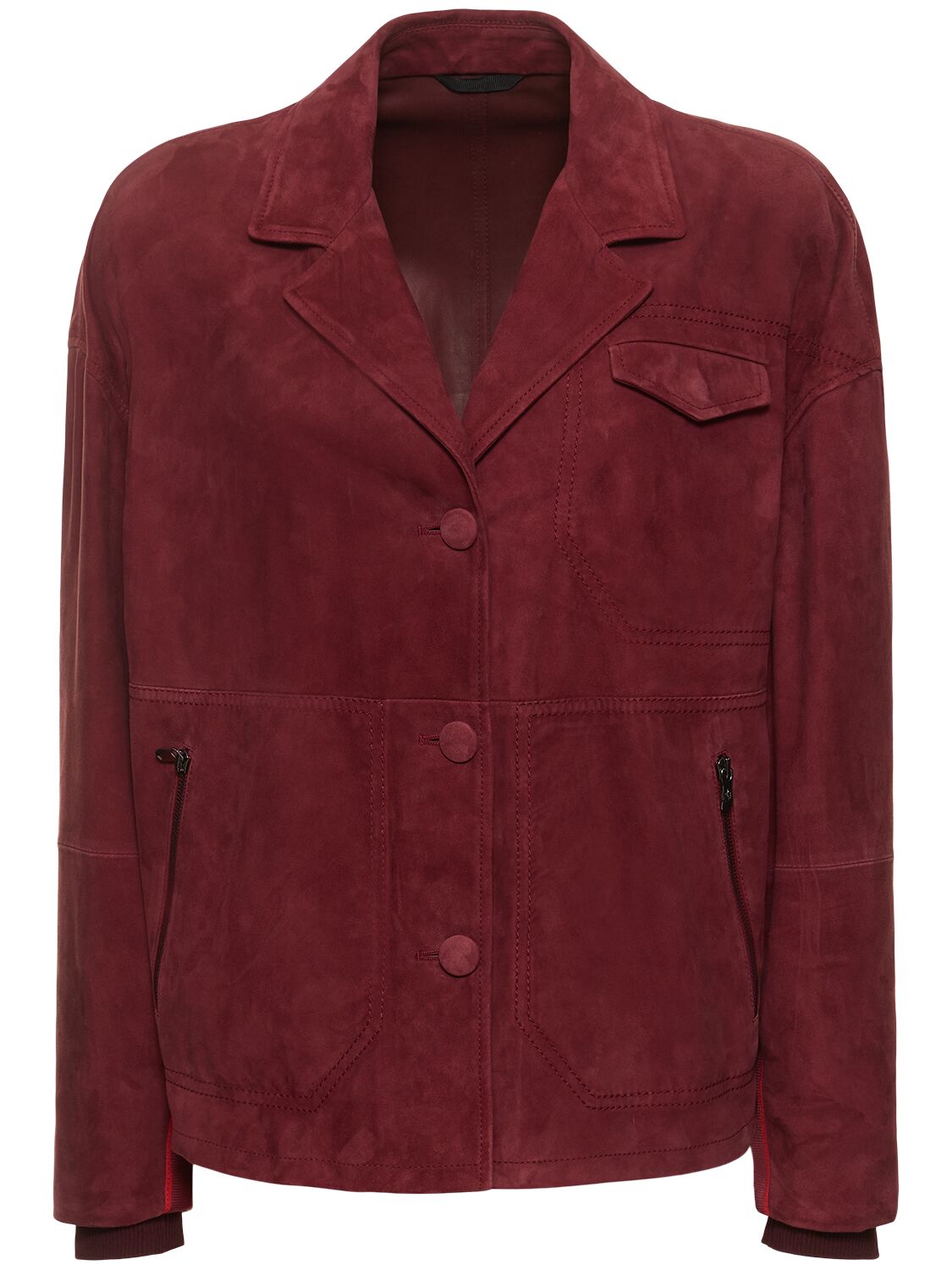 Single Breasted Suede Jacket