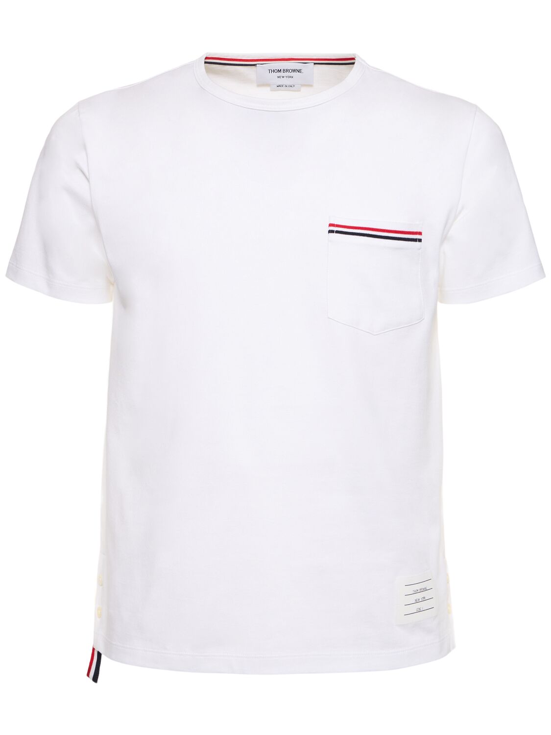 Striped Pocket Cotton T-shirt
