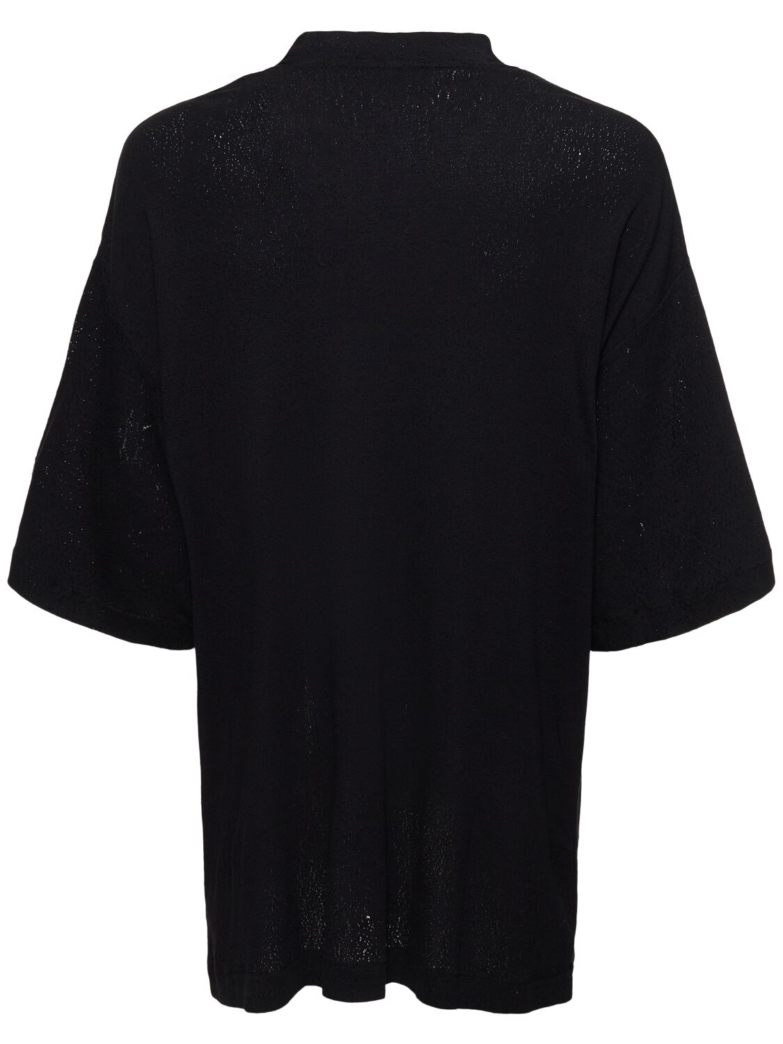 Shop Alyx Distressed Cotton Jersey Over T-shirt In Black