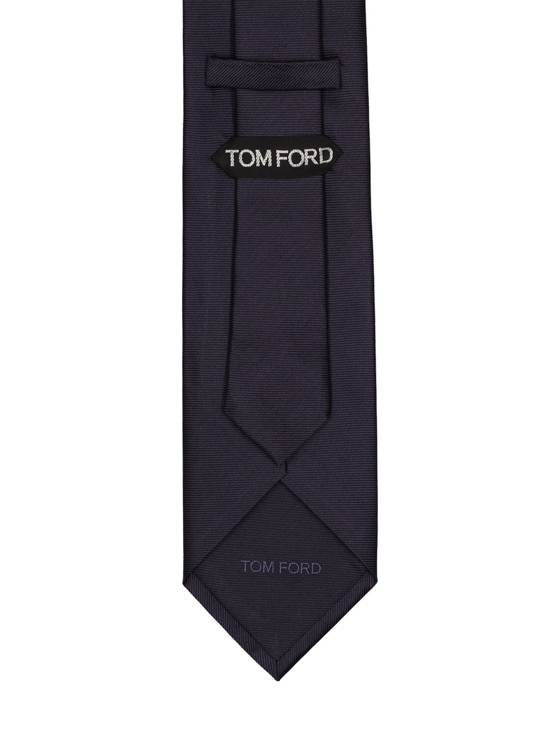 Shop Tom Ford 8cm Solid Silk Twill Tie In Marine Blue