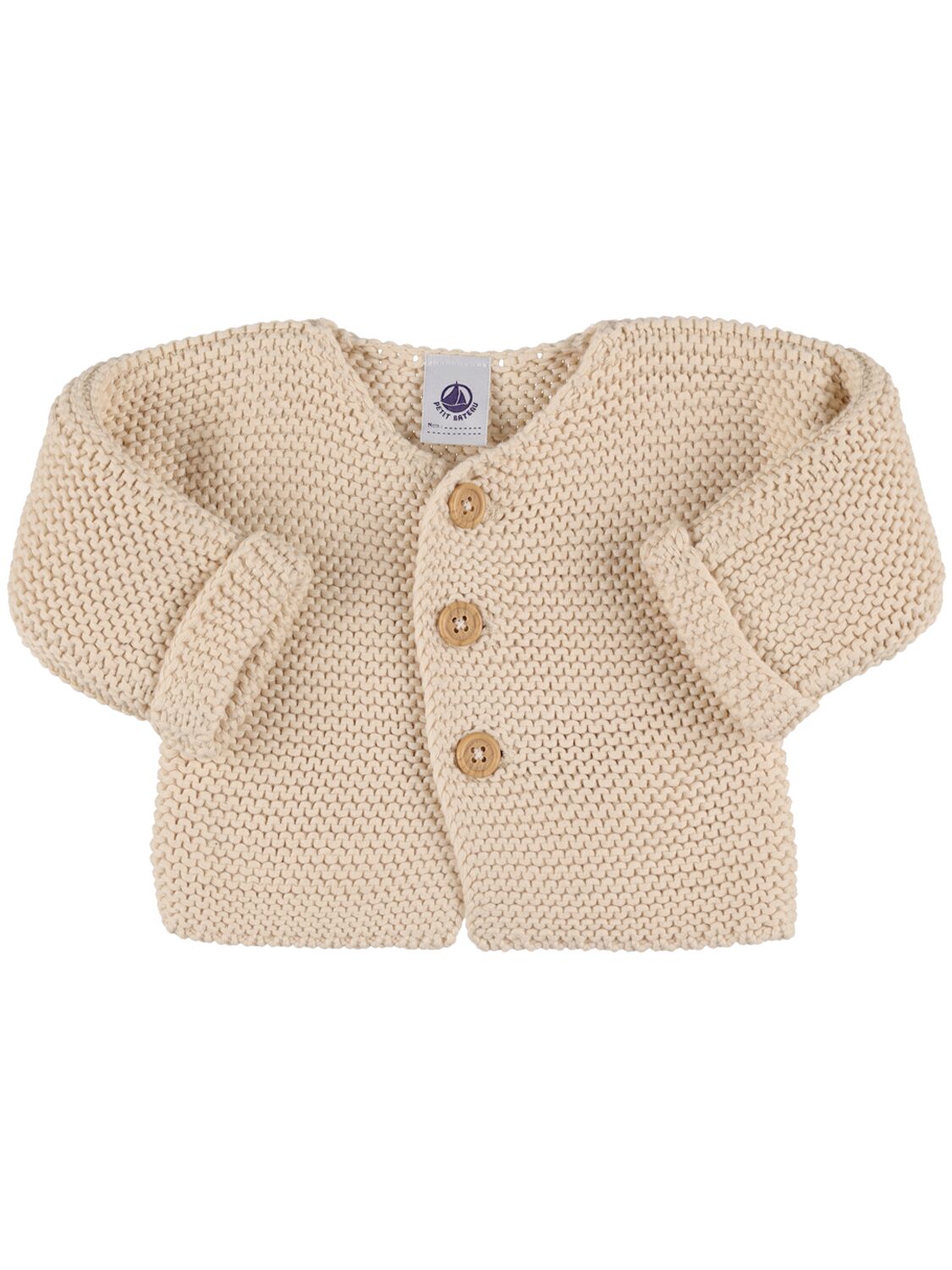 Image of Cotton Tricot Knit Cardigan