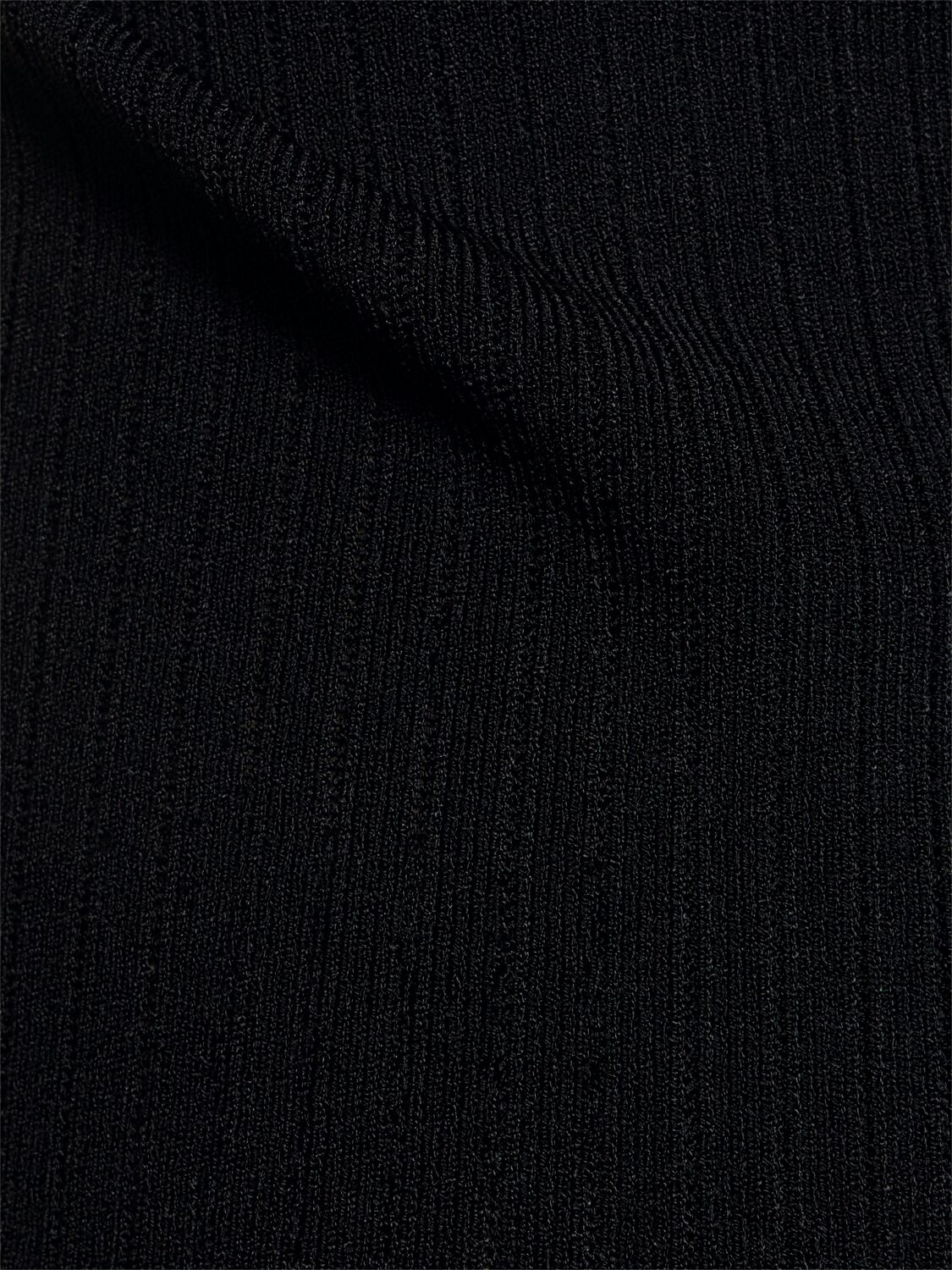 Jacquemus La Mini Robe Sierra Knitted Mini Dress In Black