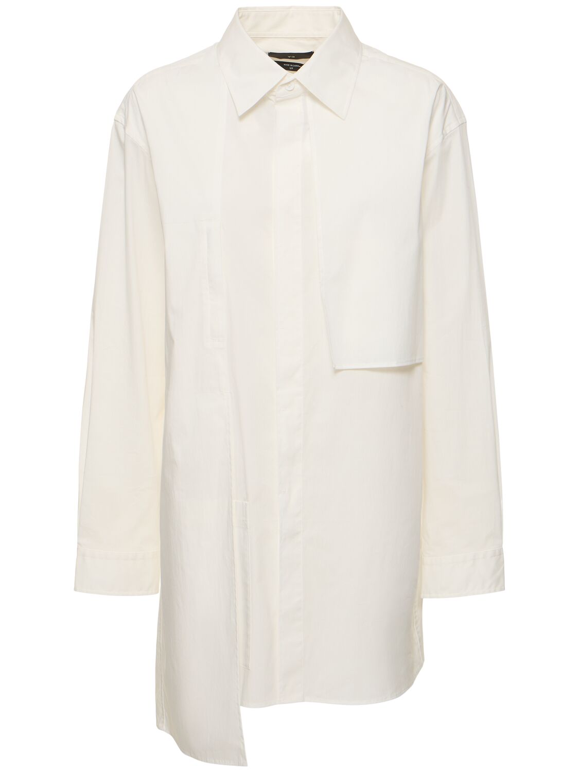 Y-3 Cotton Blend Shirt In Beige,white
