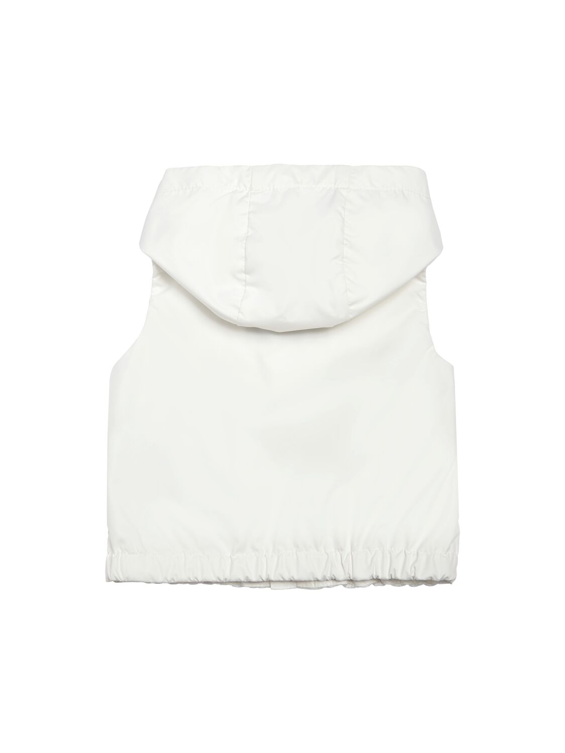 Shop Moncler Logo Patch Tech Vest In White