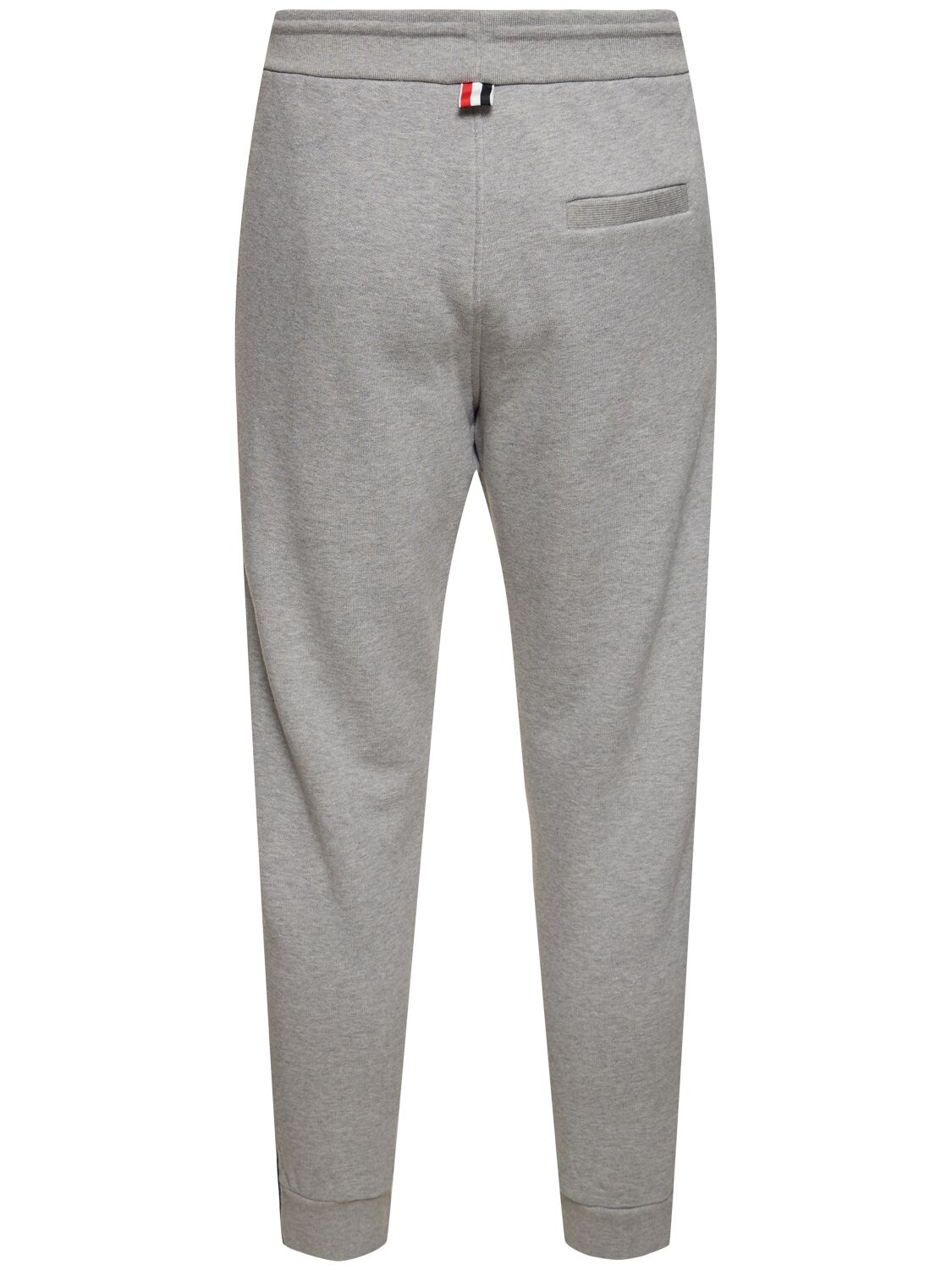 Shop Thom Browne 4-bar Cotton Sweatpants In Lt Grey