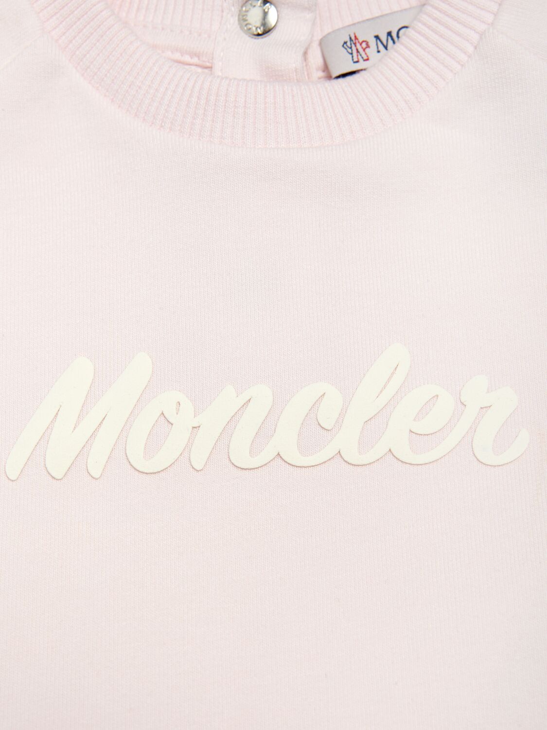 Shop Moncler Stretch Cotton Blend T-shirt & Shorts In Pink