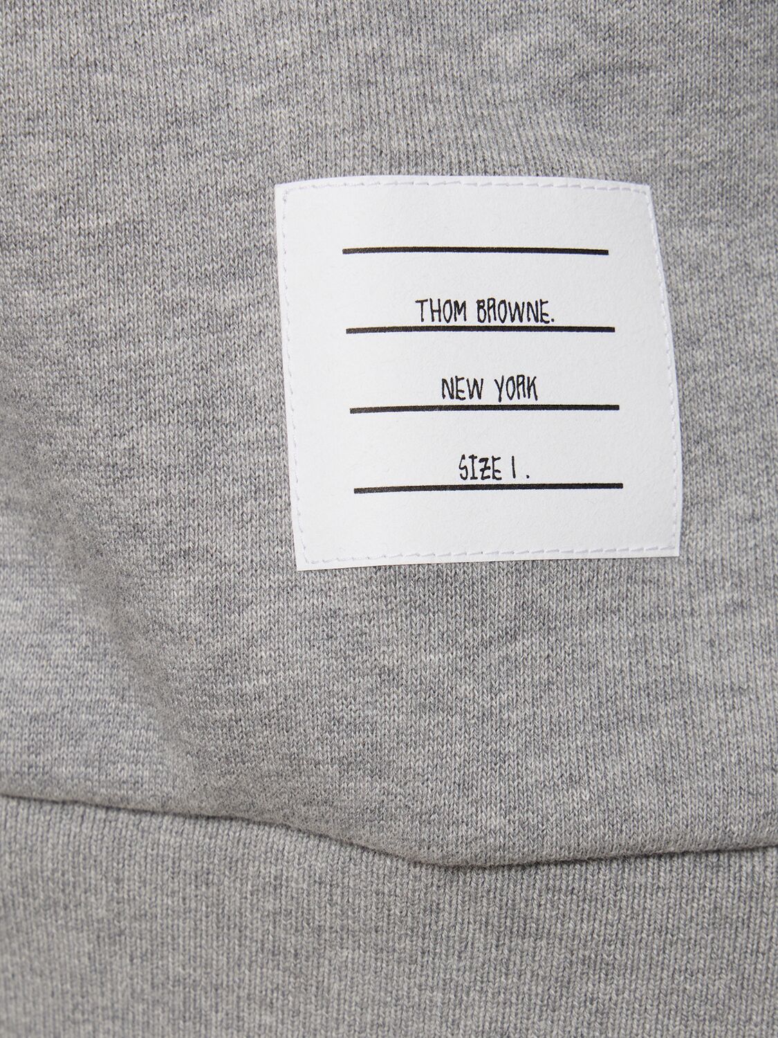 Shop Thom Browne Cotton Jersey Sweatshirt In Lt Grey