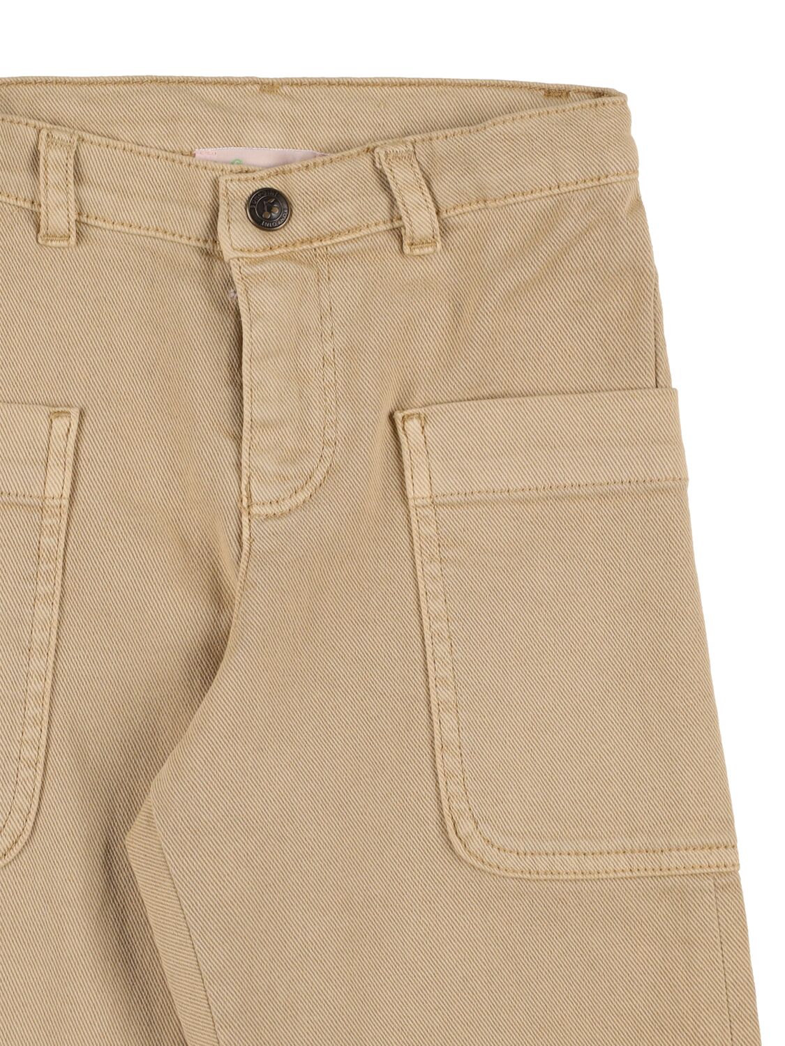 Shop Bonpoint Stretch Cotton Denim Jeans In Brown