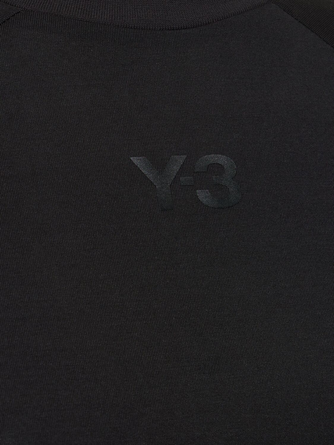 Shop Y-3 Rust Dye T-shirt Dress In Black