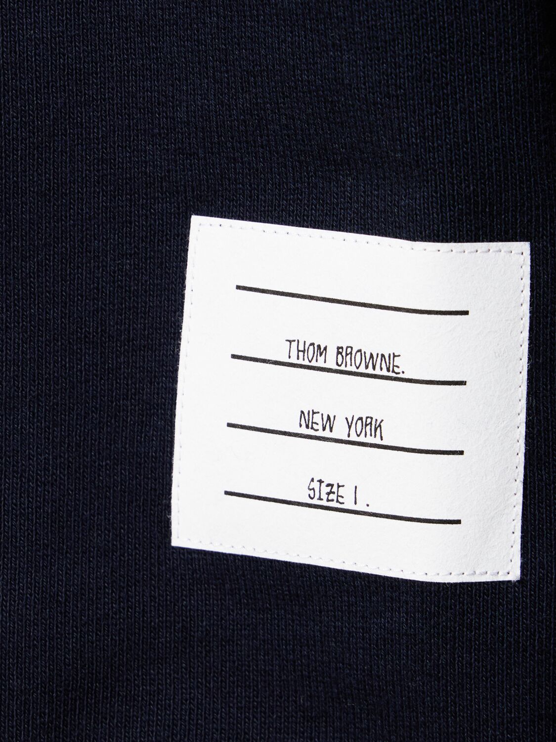 Shop Thom Browne Cotton Jersey Sweatshirt In 네이비